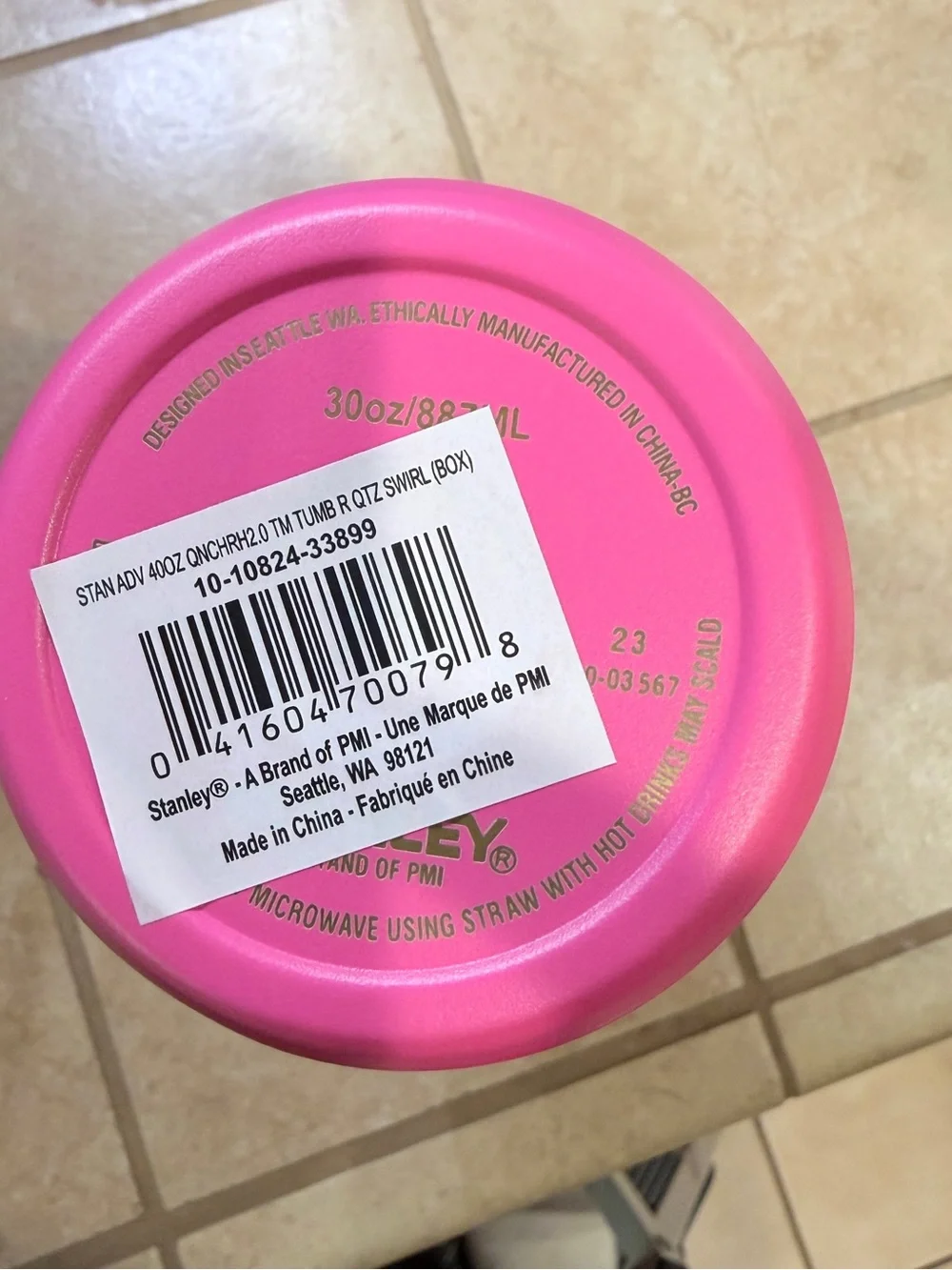 Stanley Hot Pink Tumbler